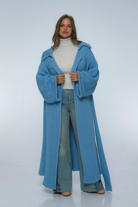 Warm Night Long Knitted Coat by ELF