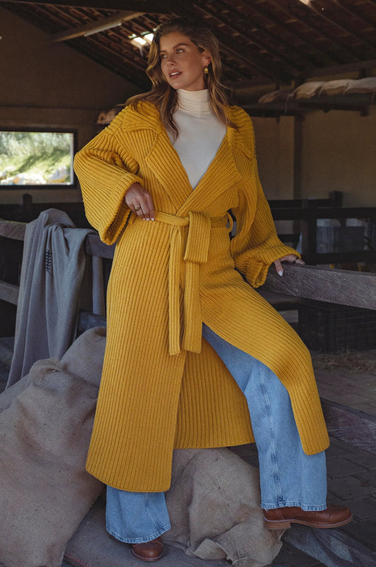 Warm Night Long Knitted Coat by ELF