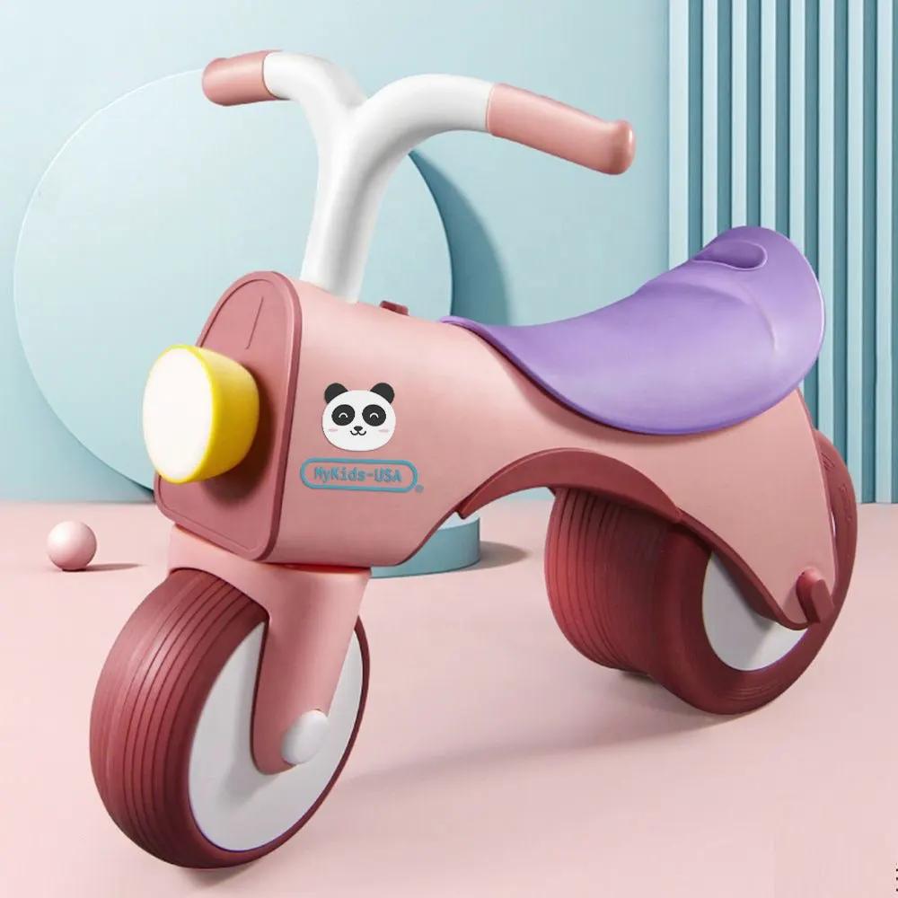 MyKids-USA 5-In-1 Musical Balance Bike For Toddlers With Wide Wheels by Tux-USA