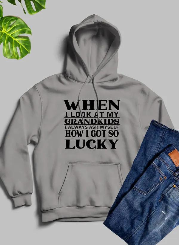 When I Look At My Grandkids Hoodie by Merch