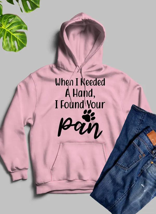 When I Needed A Hand Hoodie by Merch