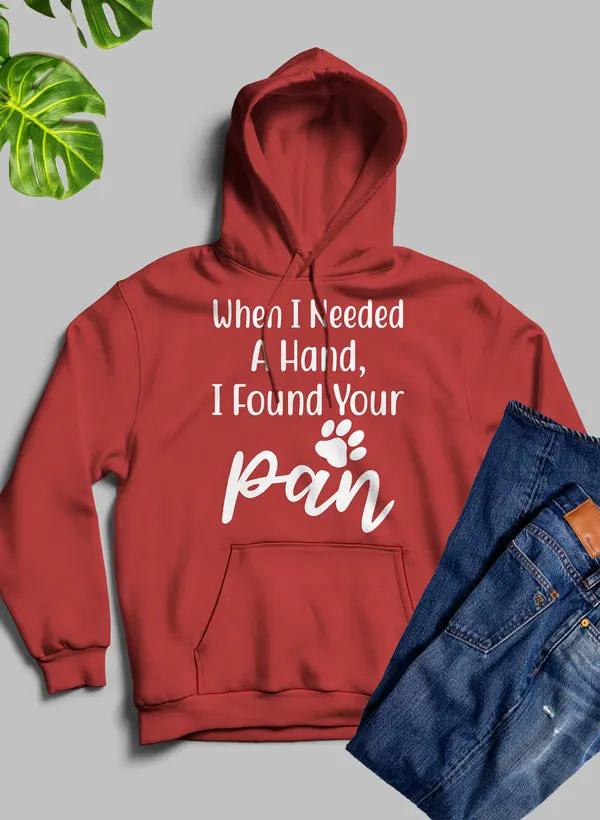 When I Needed A Hand Hoodie by Merch
