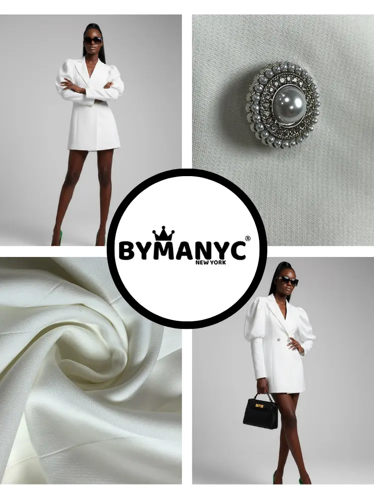 White HUDSON Blazer Dress Prêt-à-Porter BYMANYC ® New York by BYMANYC ® New York