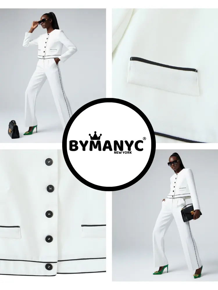 White MADISON Suit Jacket & Pants Prêt-à-Porter BYMANYC ® New York by BYMANYC ® New York