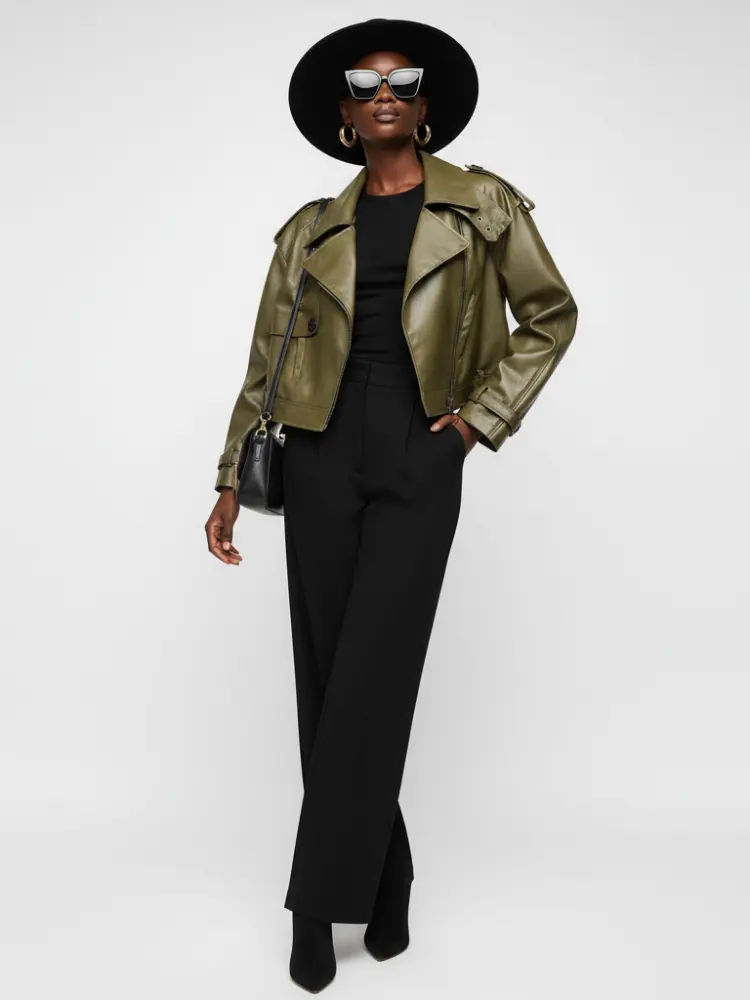 Women's Biker Jacket GREENWICH VILLAGE ECO FASHION BYMANYC ® New York by BYMANYC ® New York
