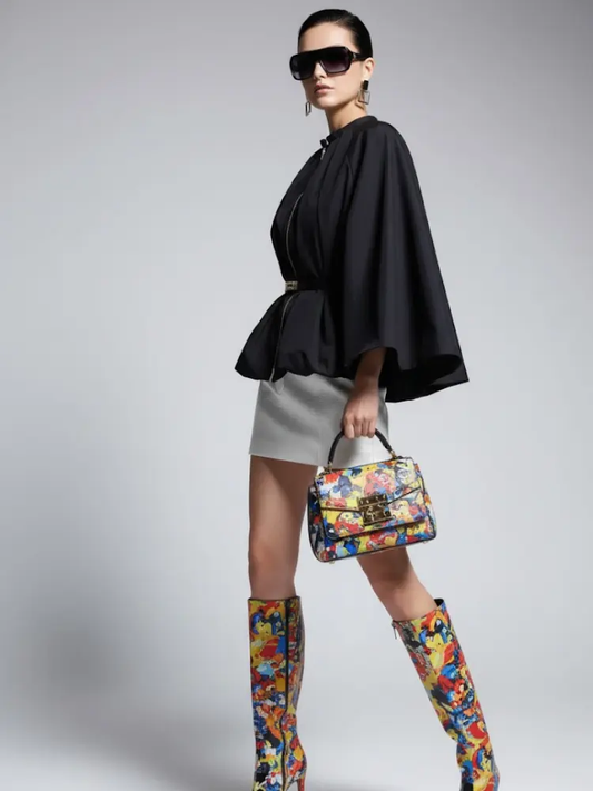 Women's Cape Bubble Jacket DUMBO New Collection Couture in Manhattan BYMANYC ® New York by BYMANYC ® New York