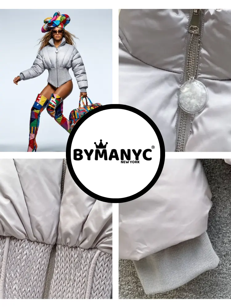 Women's Corset-Style Puffer Jacket SILVERSTONE New Collection Prêt-à-Porter BYMANYC ® New York by BYMANYC ® New York