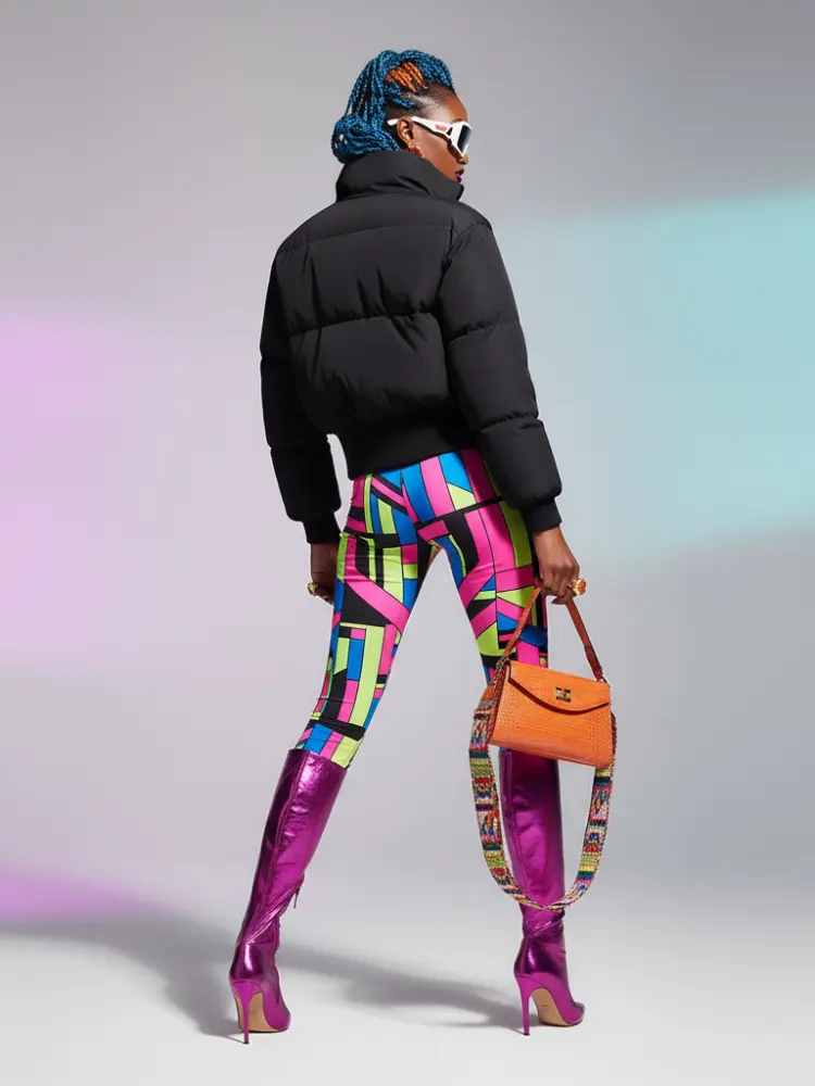 Women's Cropped Puffer Jacket HARLEM ECO FASHION BYMANYC ® New York by BYMANYC ® New York