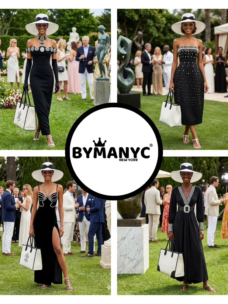 Women's Dress Elegant Black NOHO New Collection THE HAMPTONS BYMANYC ® New York by BYMANYC ® New York