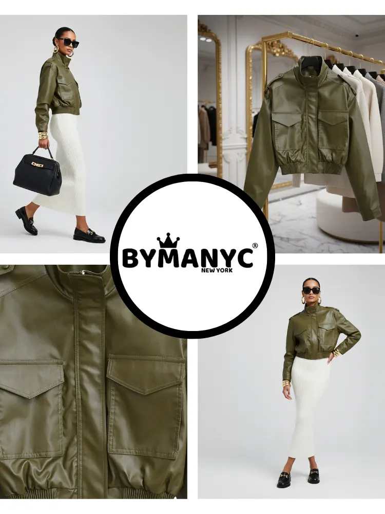 Women's Eco Jacket MANHATTAN BR NYFW New Collection BYMANYC ® New York by BYMANYC ® New York