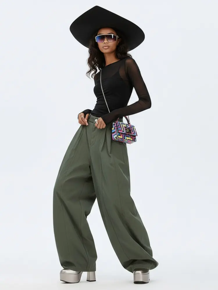 Women's Extra Wide Trousers BUSHWICK NYFW New Colecction BYMANYC ® New York by BYMANYC ® New York