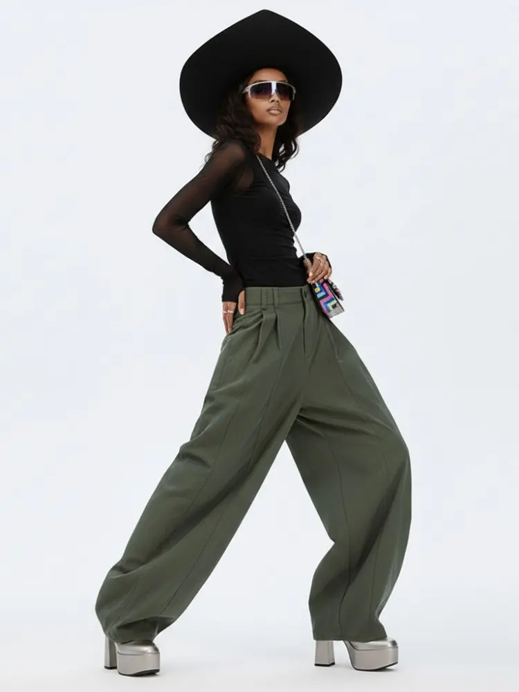 Women's Extra Wide Trousers BUSHWICK NYFW New Colecction BYMANYC ® New York by BYMANYC ® New York