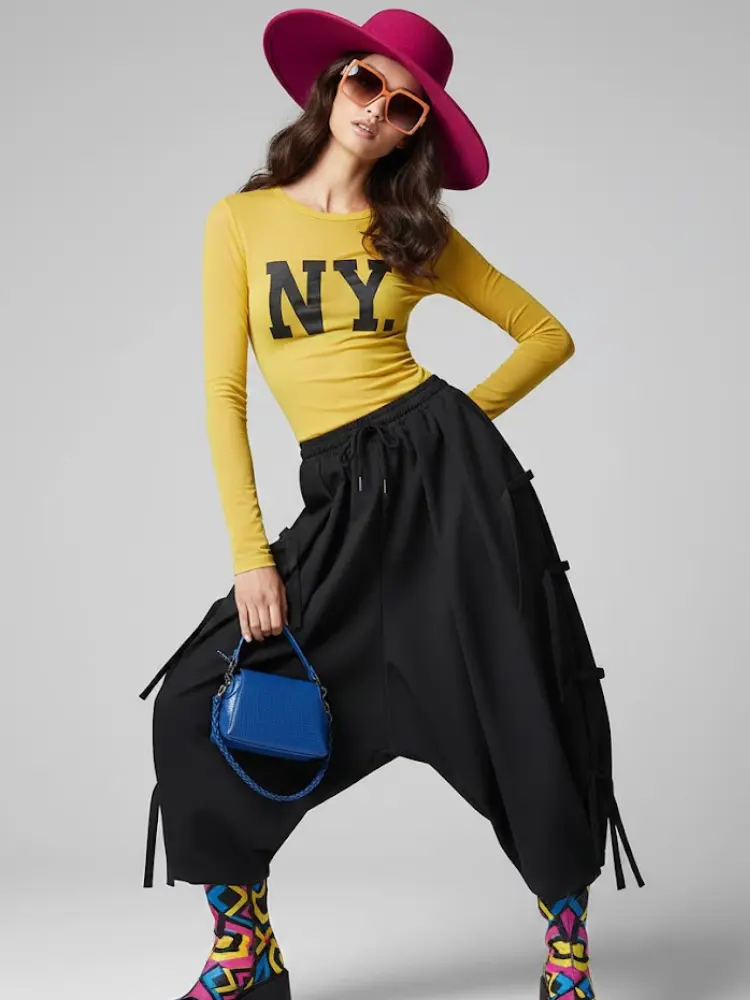 Women's Extra Wide Trousers FLATIRON NYFW New Colecction BYMANYC ® New York by BYMANYC ® New York