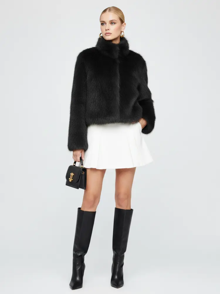 Women's Faux Fur Jacket UPPER EAST SIDE ECO FASHION BYMANYC ® New York by BYMANYC ® New York