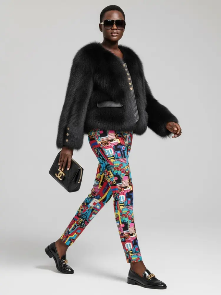 Women's Faux Fur Jacket UPPER EAST SIDE NYFW New Colecction BYMANYC ® New York by BYMANYC ® New York