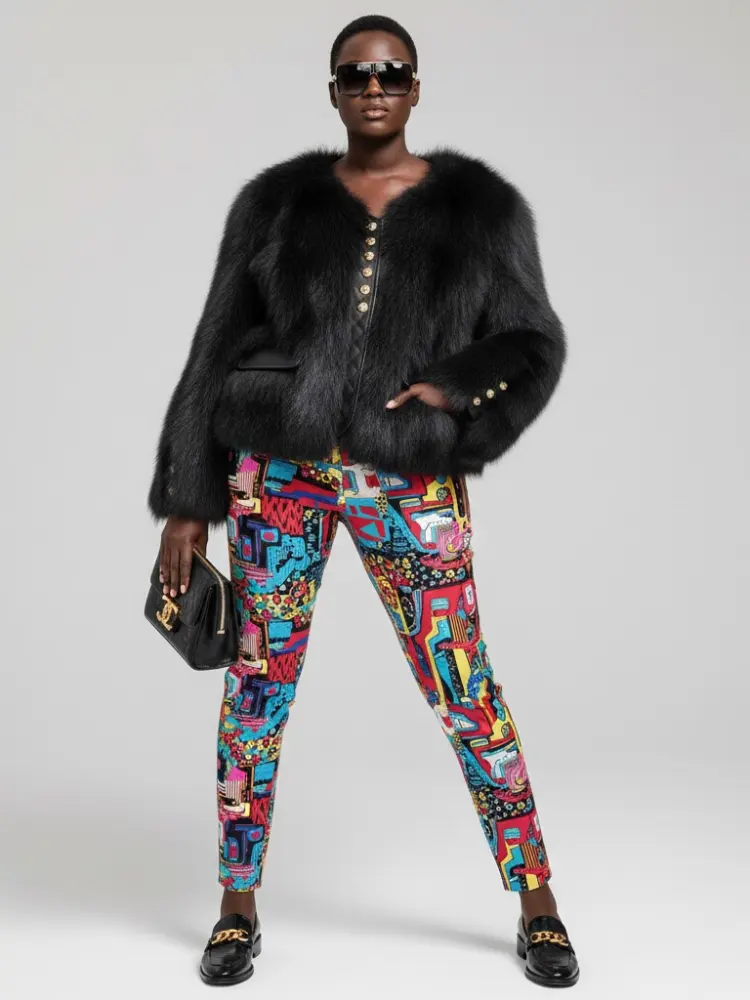 Women's Faux Fur Jacket UPPER EAST SIDE NYFW New Colecction BYMANYC ® New York by BYMANYC ® New York