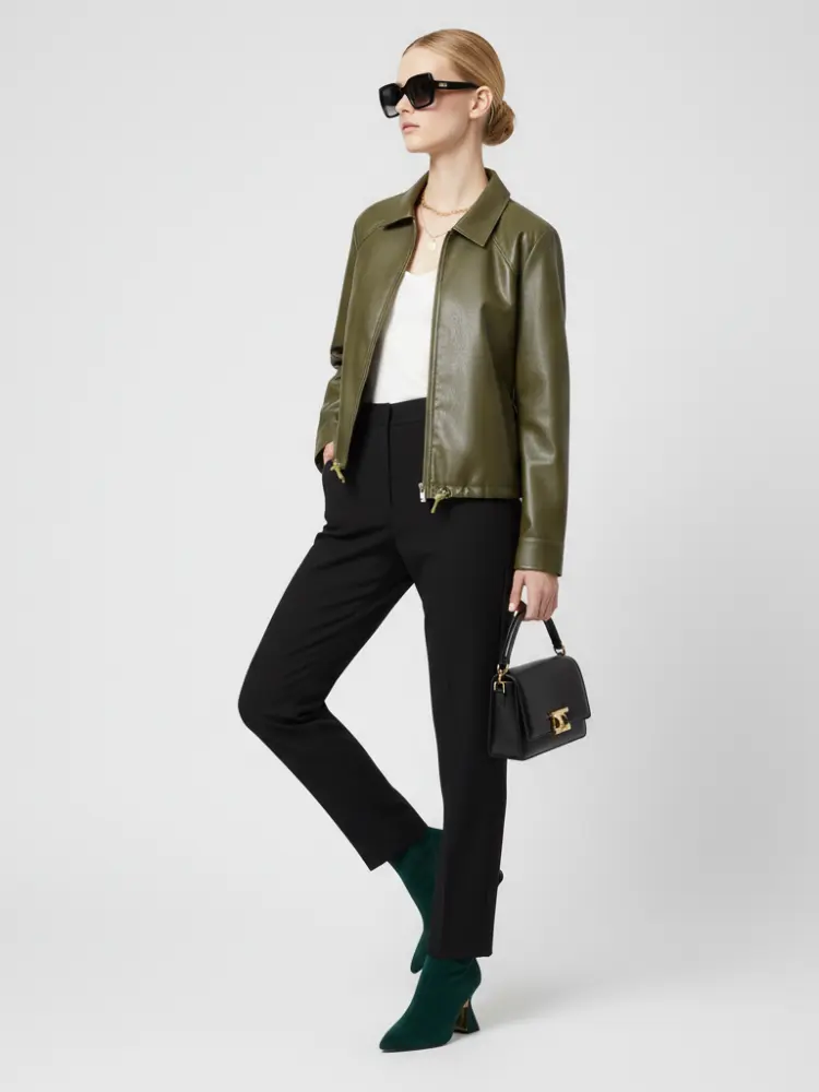 Women's Faux Leather Jacket WEST VILLAGE ECO FASHION BYMANYC ® New York by BYMANYC ® New York