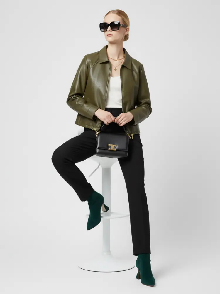 Women's Faux Leather Jacket WEST VILLAGE ECO FASHION BYMANYC ® New York by BYMANYC ® New York