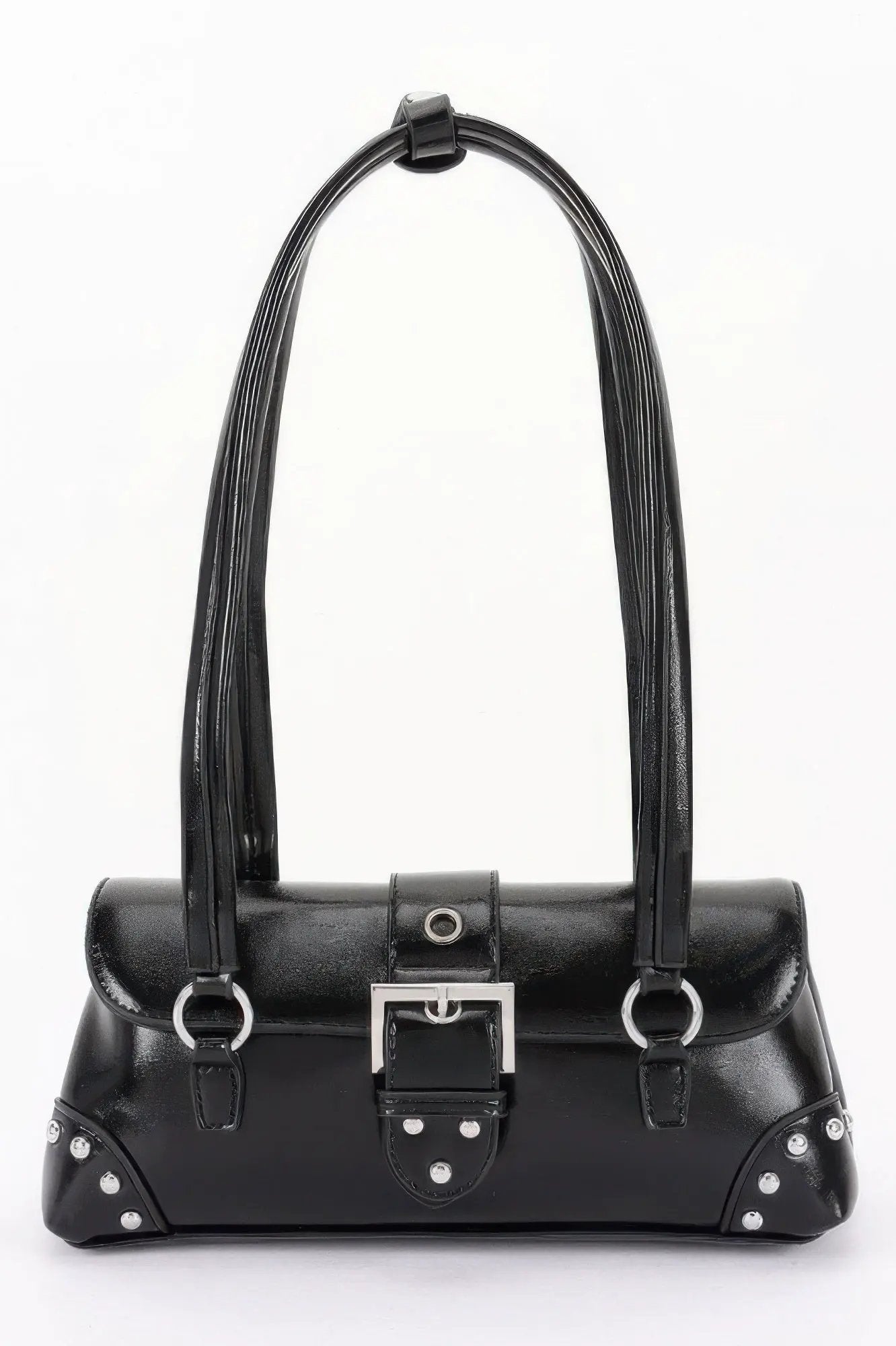 Women's Handbag Metal Studded Shoulder Bag - CHELSEA - BYMANYC ® New York by BYMANYC ® New York
