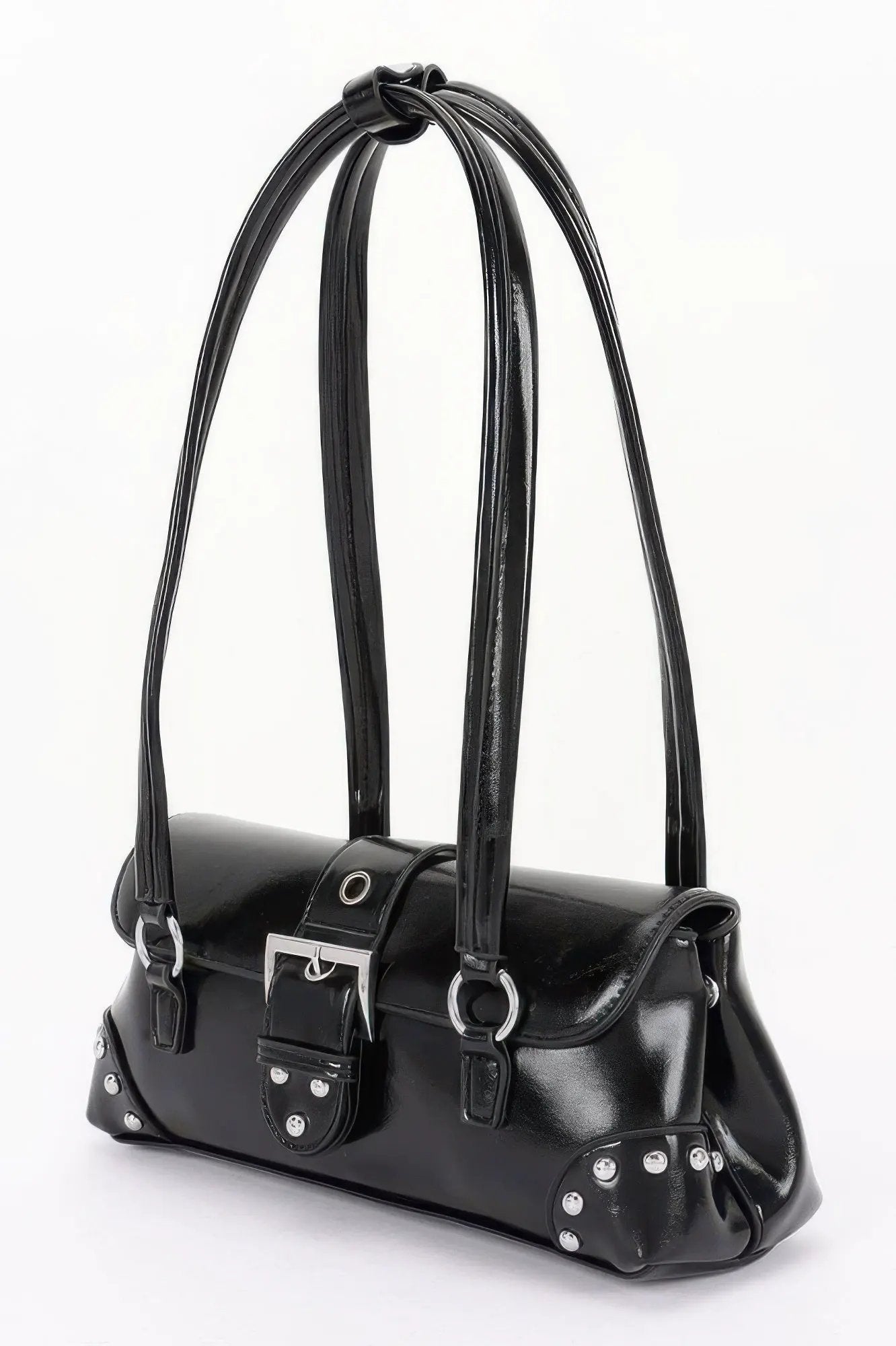Women's Handbag Metal Studded Shoulder Bag - CHELSEA - BYMANYC ® New York by BYMANYC ® New York