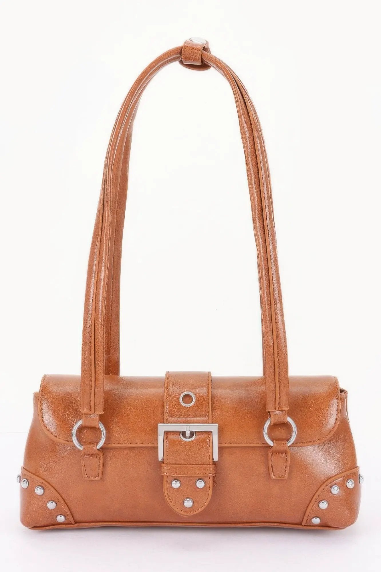 Women's Handbag Metal Studded Shoulder Bag - CHELSEA - BYMANYC ® New York by BYMANYC ® New York