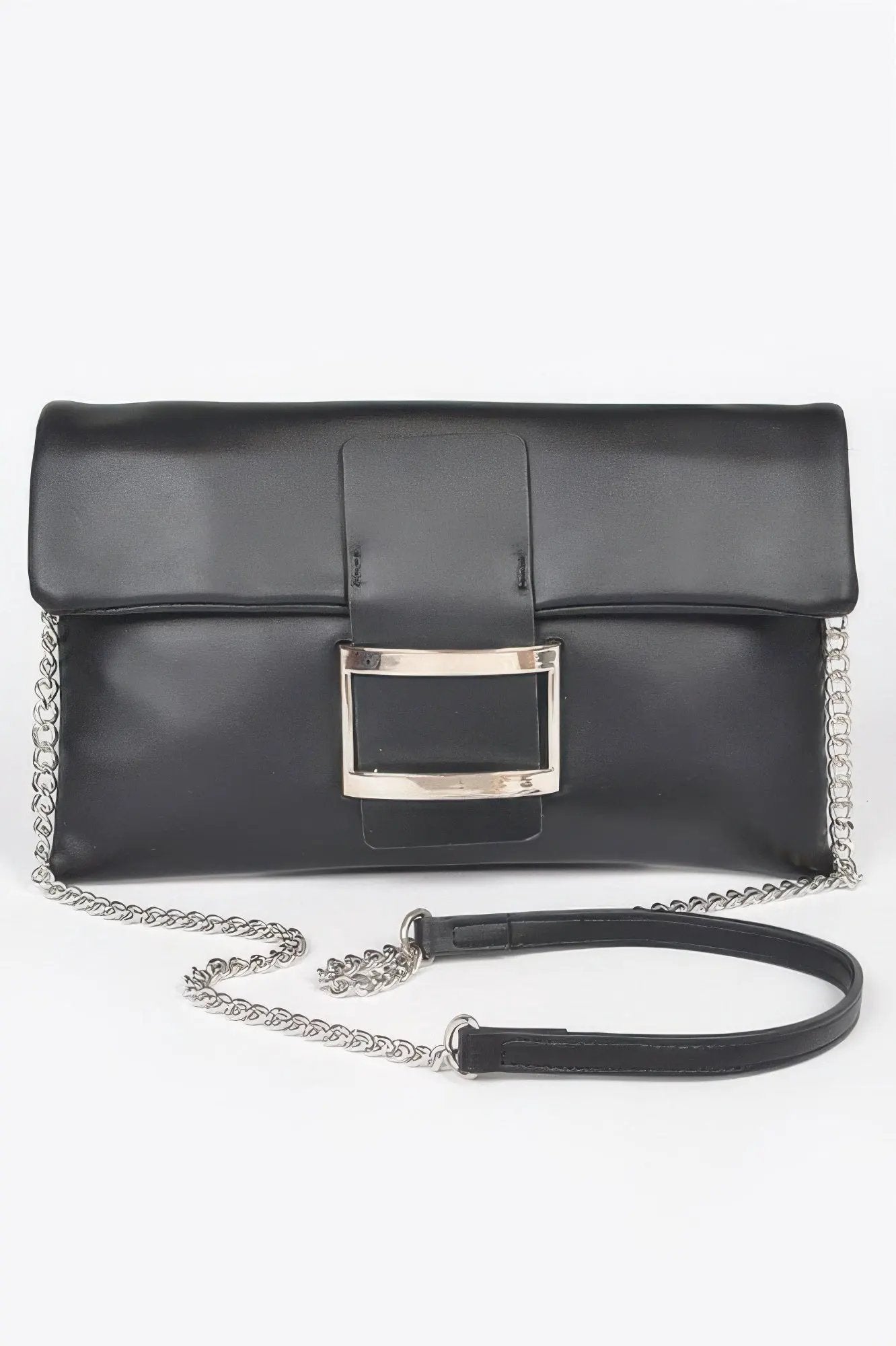 Meatpacking Metallic Buckle Clutch By BYMANYC New York Women's Evening Bag by BYMANYC ® New York