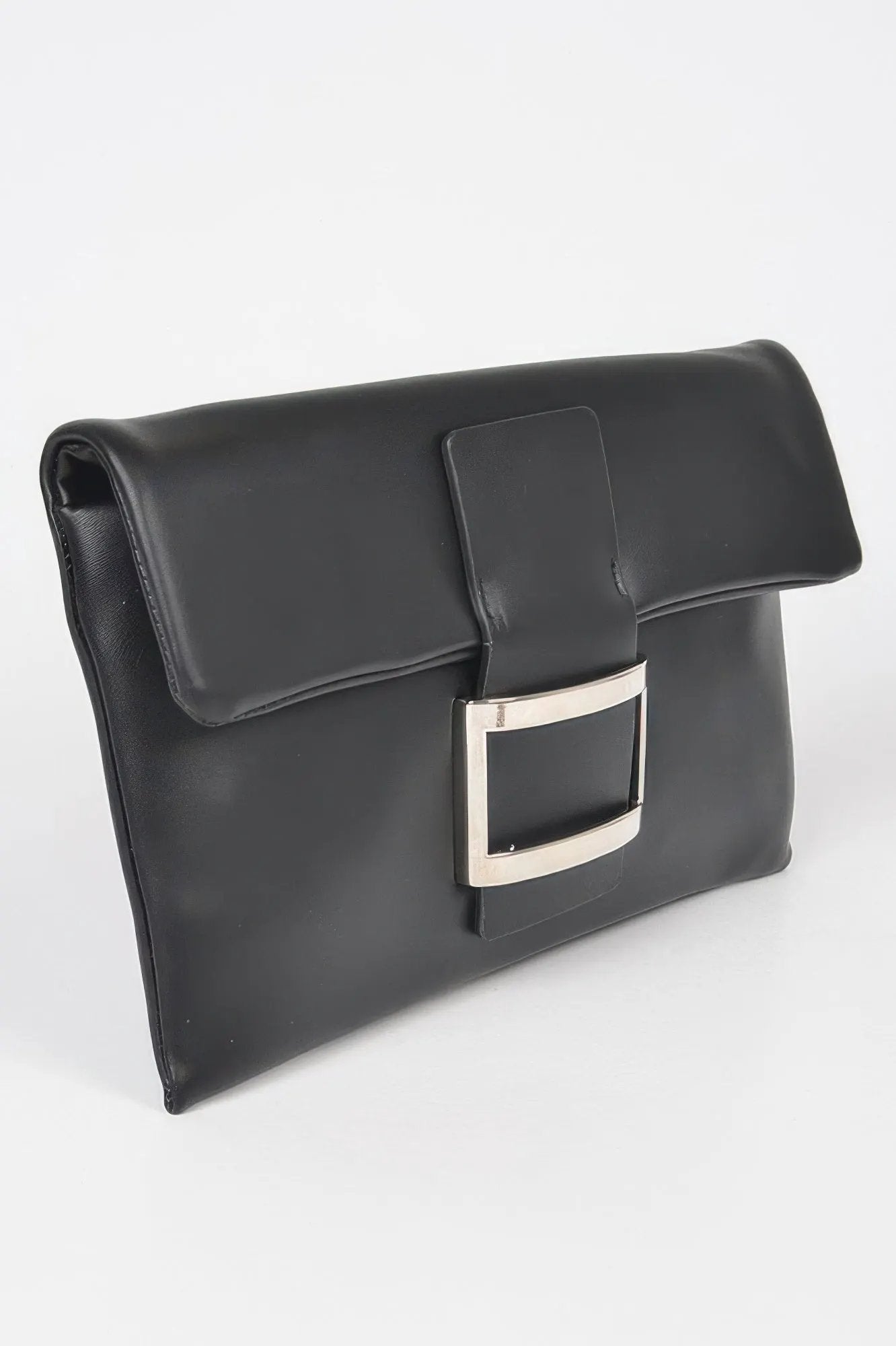 Meatpacking Metallic Buckle Clutch By BYMANYC New York Women's Evening Bag by BYMANYC ® New York