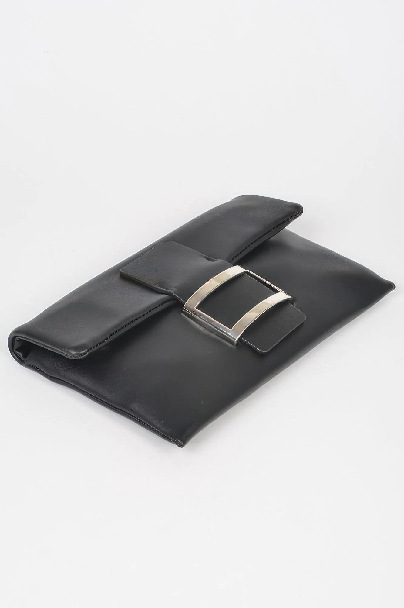 Meatpacking Metallic Buckle Clutch By BYMANYC New York Women's Evening Bag by BYMANYC ® New York