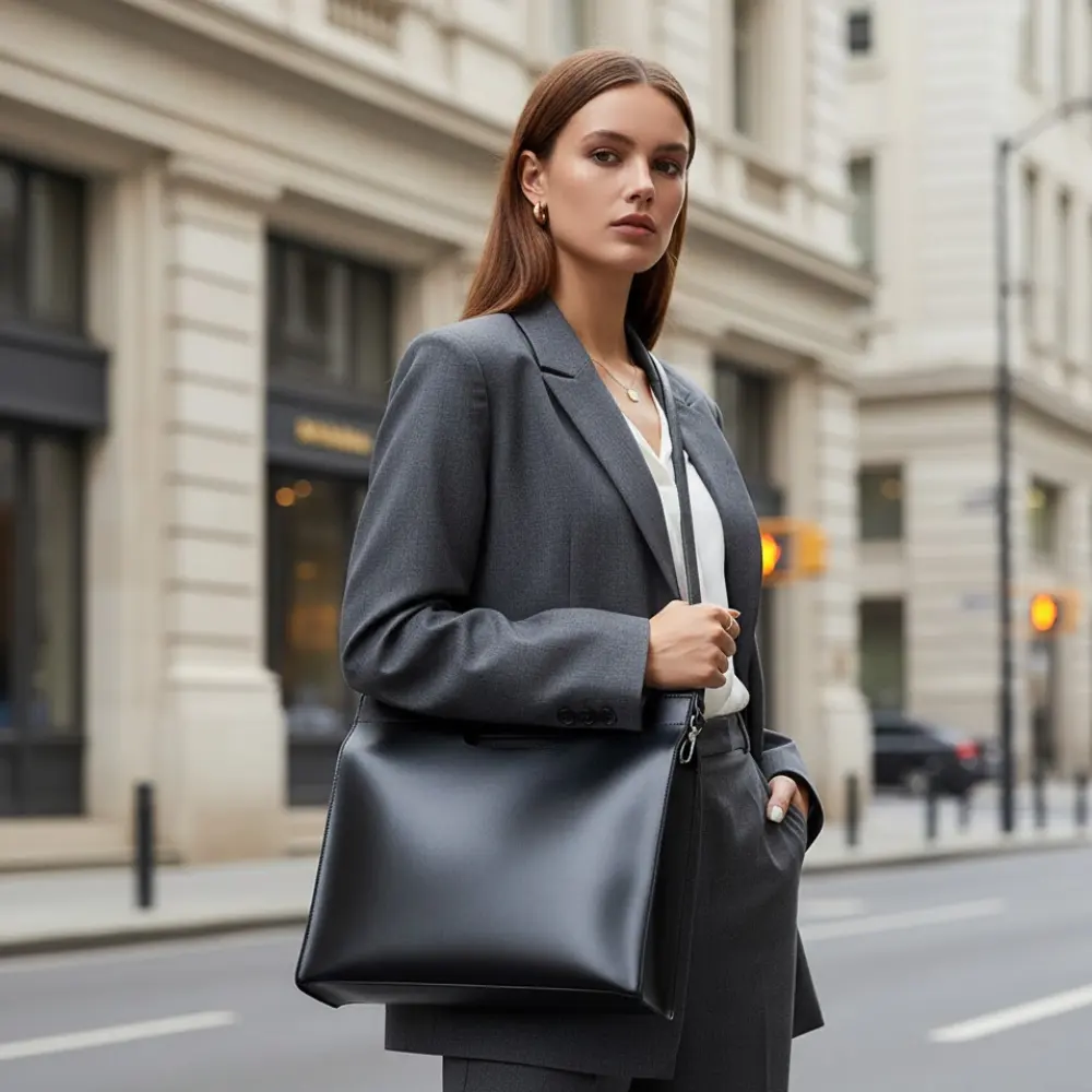 Women's Handbags: Minimalist Cutout Tote | Manhattan Chic Collection BYMANYC ® New York by BYMANYC ® New York