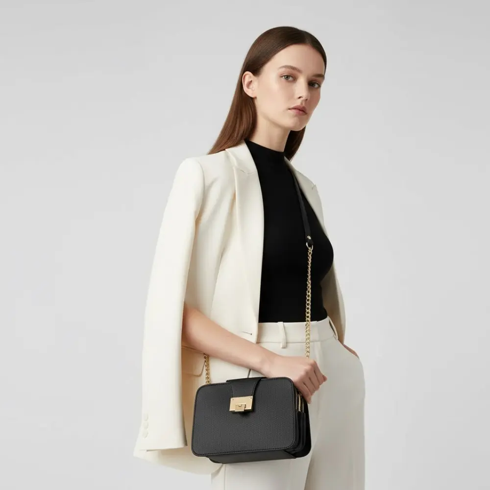 Women's Handbags: SoHo Chain Flap | Manhattan Chic Collection BYMANYC ® New York by BYMANYC ® New York