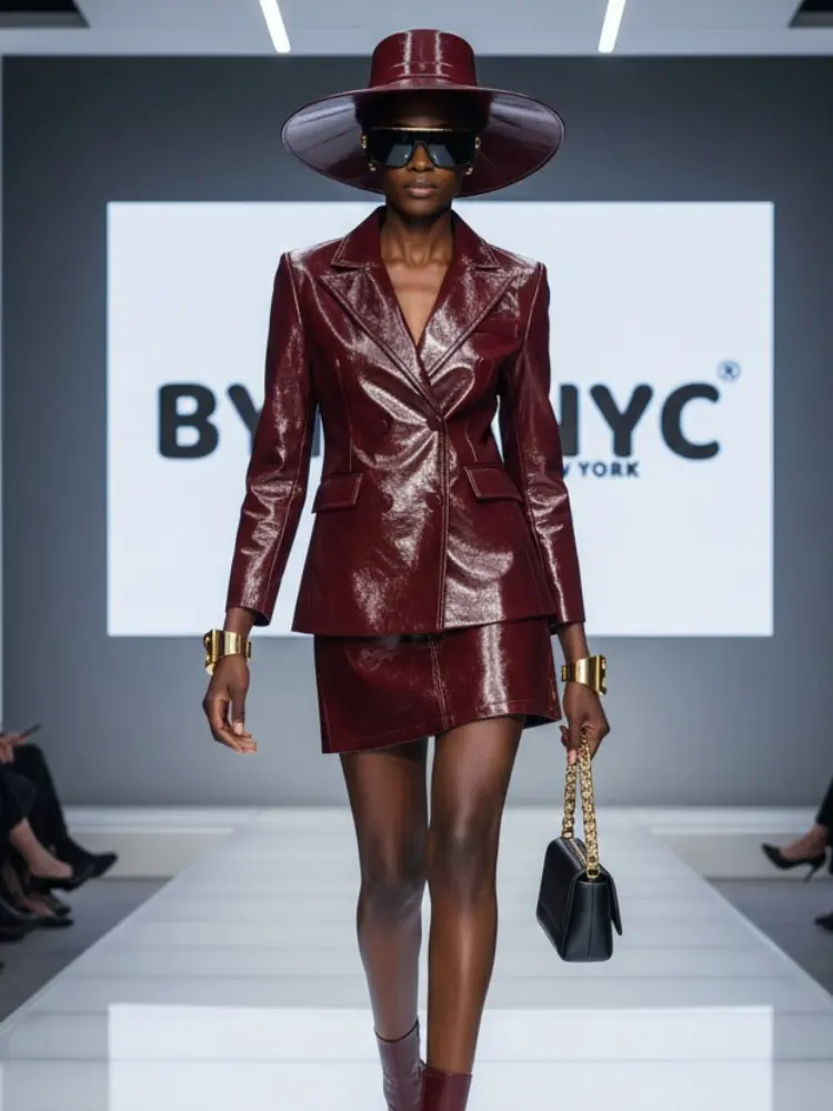 Women's Jacket VEGAN MURRAY HILL Prêt-à-Porter Colecction BYMANYC ® New York Set by BYMANYC ® New York