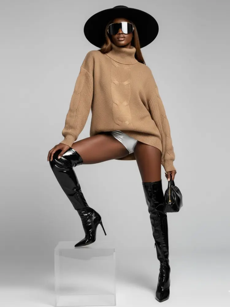 Women's Knit Sweater CENTRAL PARK NYFW New Colecction BYMANYC ® New York by BYMANYC ® New York