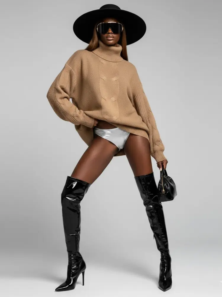 Women's Knit Sweater CENTRAL PARK NYFW New Colecction BYMANYC ® New York by BYMANYC ® New York