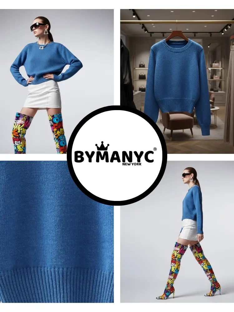 Women's Knit Sweater MIDTOWN NYFW New Colecction BYMANYC ® New York by BYMANYC ® New York