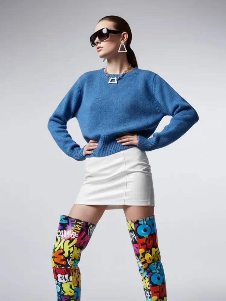 Women's Knit Sweater MIDTOWN NYFW New Colecction BYMANYC ® New York by BYMANYC ® New York