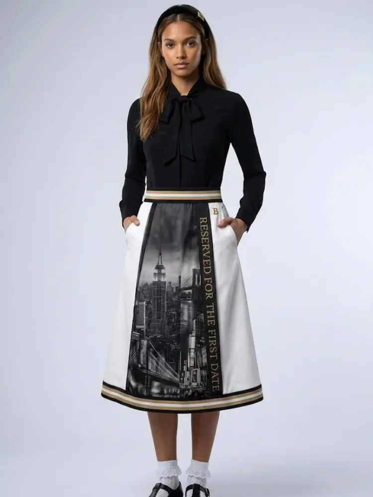Women's Limited Edition NOLITA Midi Skirt | GARMENT DISTRICT Collection | BYMANYC ® New York by BYMANYC ® New York