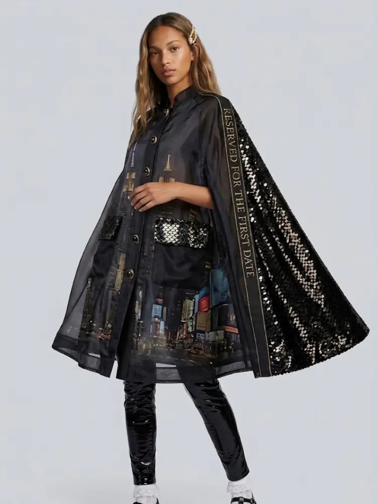 Women's Limited Edition TRIBECA Cape | GARMENT DISTRICT Collection | BYMANYC ® New York by BYMANYC ® New York