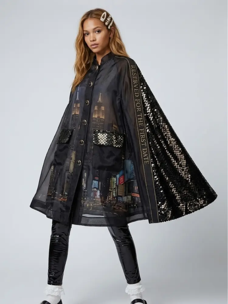 Women's Limited Edition TRIBECA Cape | GARMENT DISTRICT Collection | BYMANYC ® New York by BYMANYC ® New York
