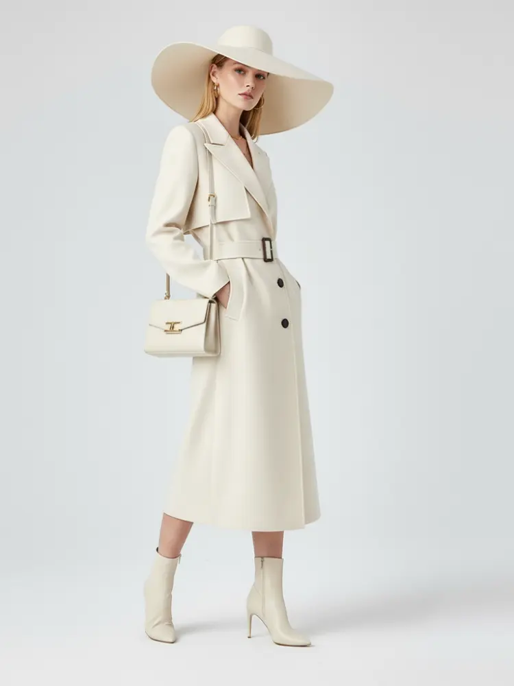 Women's Long Trench Coat FINANCIAL DISTRICT ECO COUTURE BYMANYC ® New York by BYMANYC ® New York