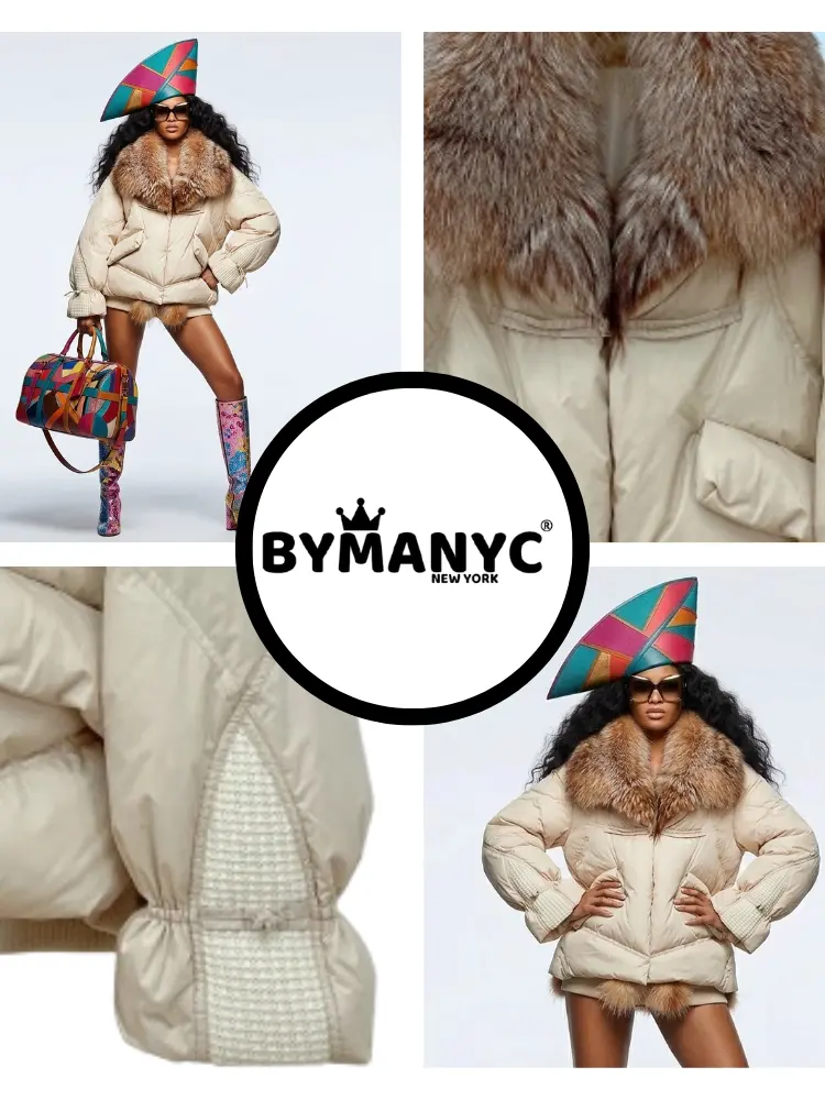Women's Luxury Puffer Jacket ASPEN CHIC New Collection Prêt-à-Porter BYMANYC ® New York by BYMANYC ® New York