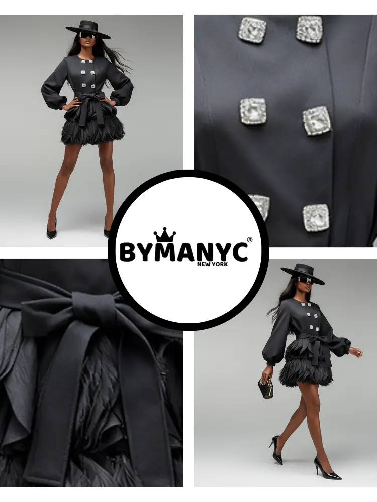Women's Mini Party Dress UPPER EAST SIDE NYFW New Colecction BYMANYC ® New York by BYMANYC ® New York