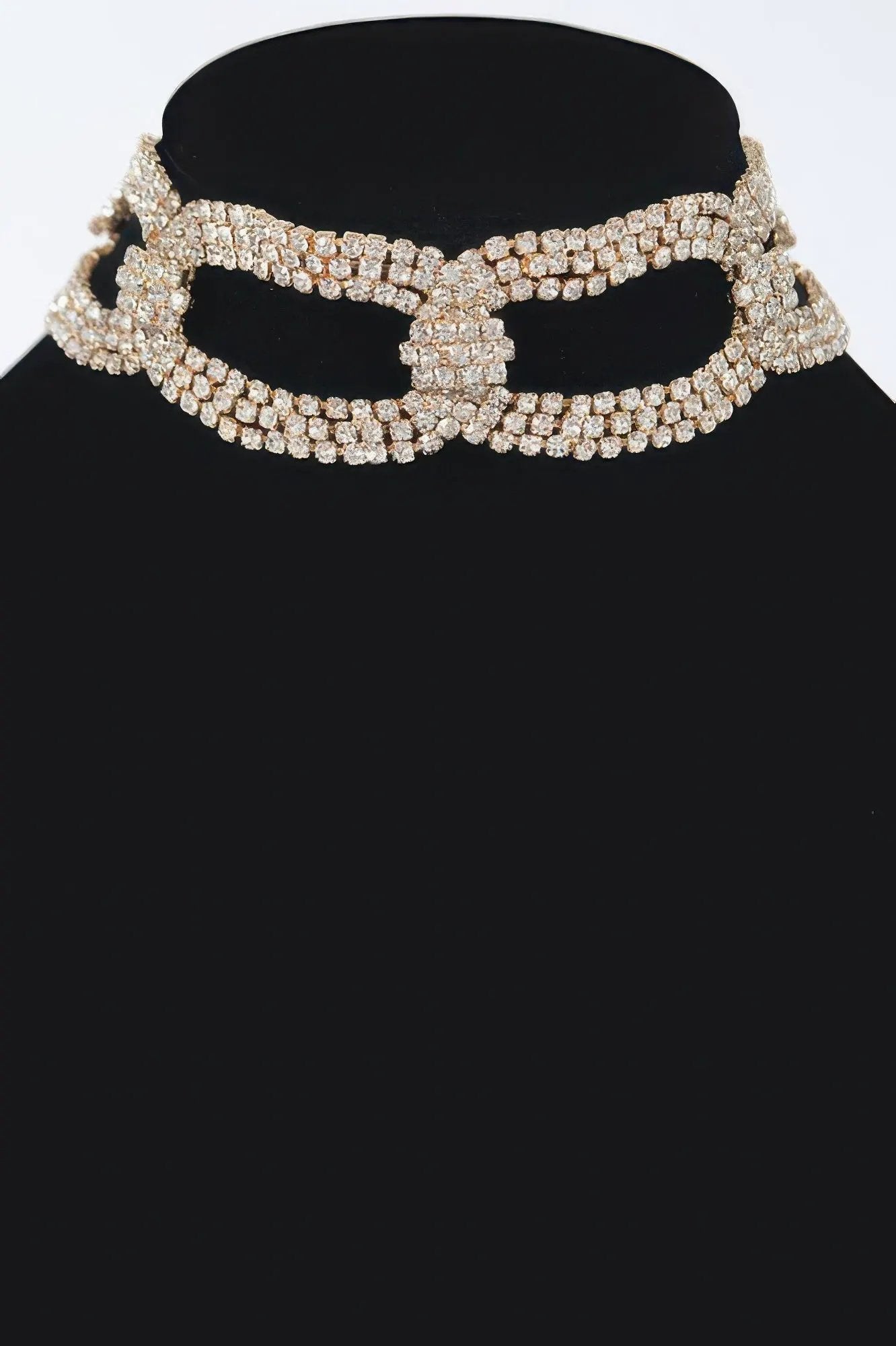 BYMANYC New York Broadway Rhinestone Choker For Women High Shine Glamour by BYMANYC ® New York