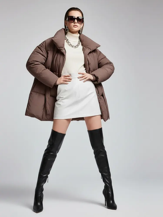 Women's Oversized Puffer Jacket FINANCIAL DISTRICT New Collection Couture in Manhattan BYMANYC ® New York by BYMANYC ® New York