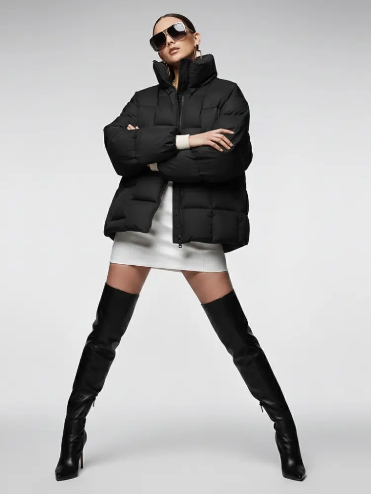 Women's Padded Puffer Jacket BATTERY PARK New Collection Couture in Manhattan BYMANYC ® New York by BYMANYC ® New York
