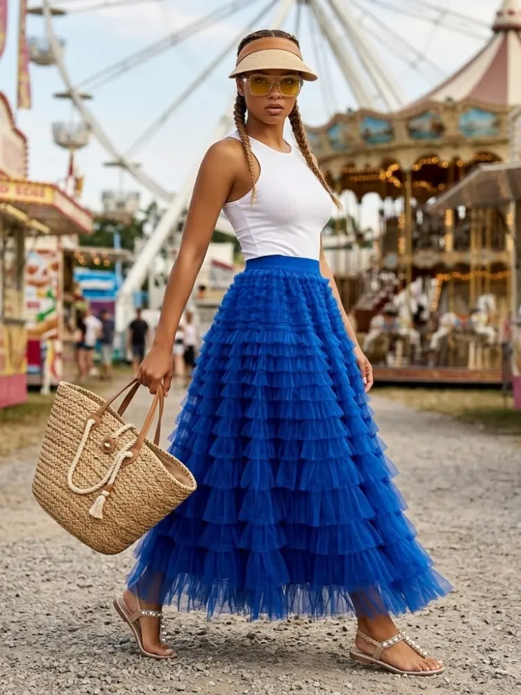 Women's Skirt BROOKLYN Wheel Ombré Collection - Los Angeles BYMANYC New York by BYMANYC ® New York