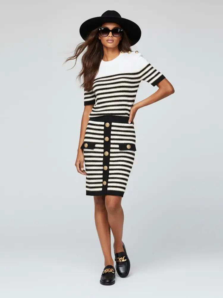 Women's Skirt and Sweater Set NOLITA NYFW New Colecction BYMANYC ® New York by BYMANYC ® New York
