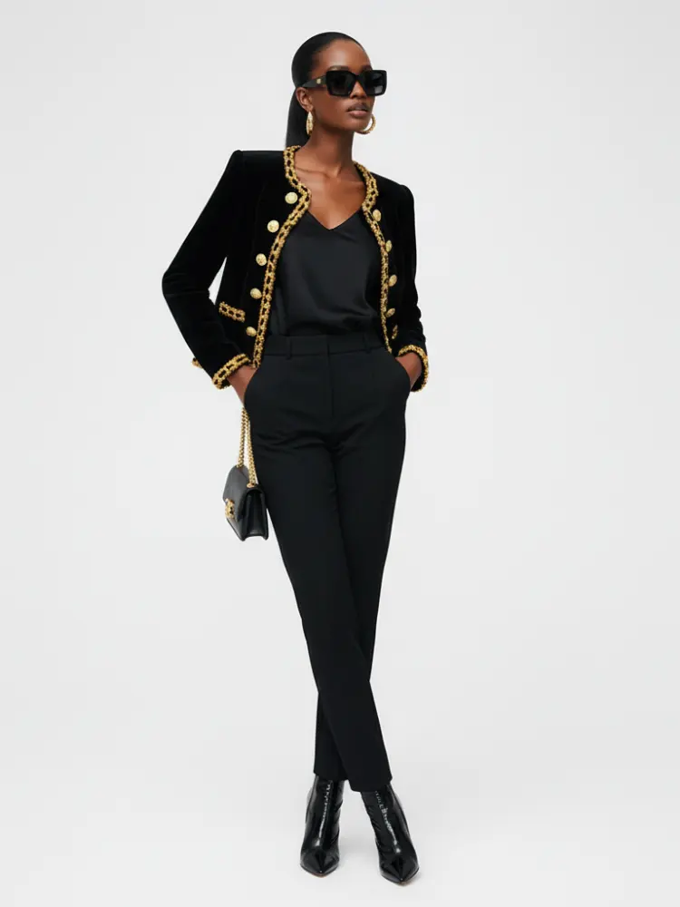Women's Velvet Jacket GRAMERCY ECO COUTURE BYMANYC ® New York by BYMANYC ® New York