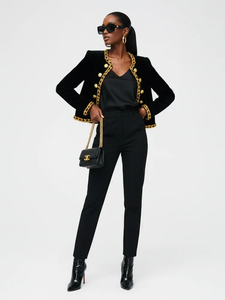 Women's Velvet Jacket GRAMERCY ECO COUTURE BYMANYC ® New York by BYMANYC ® New York