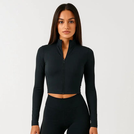 4013 - Women's Athletic Cropped Zipper Jacket by OTL Apparel