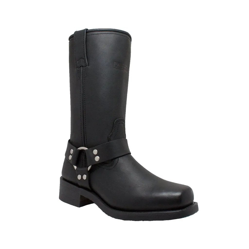Women's 12" Harness Boot Black Leather Boots by AdTec